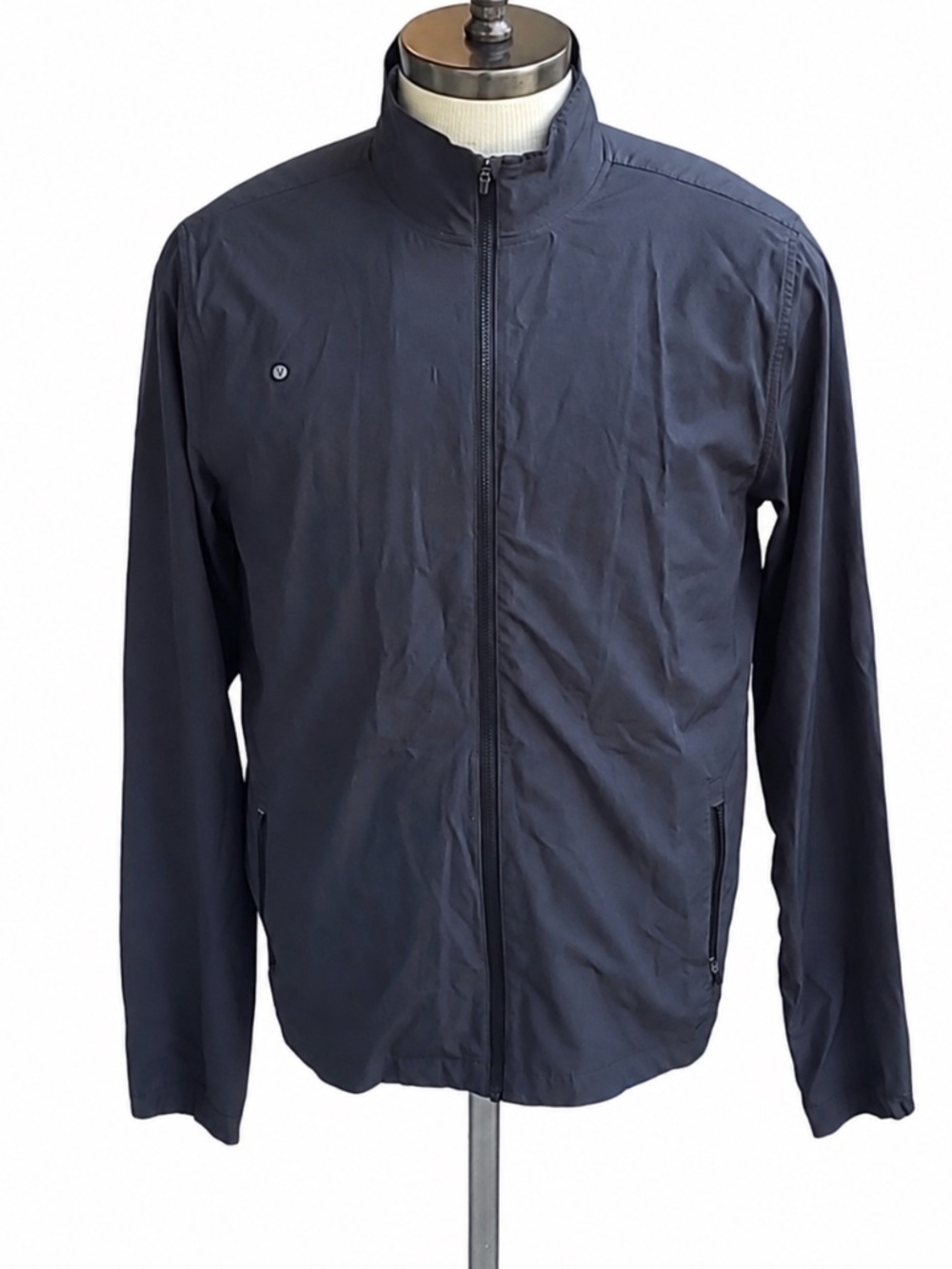 Vuori Venture Track Jacket Large - Like New - Black Linen Texture
